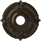 Ekena Millwork Attica Ceiling Medallion (Fits Canopies up to 5"), 18"OD x 4"ID x 5/8"P, Stone Hearth Crackle CM18ATSHC - alternate 1
